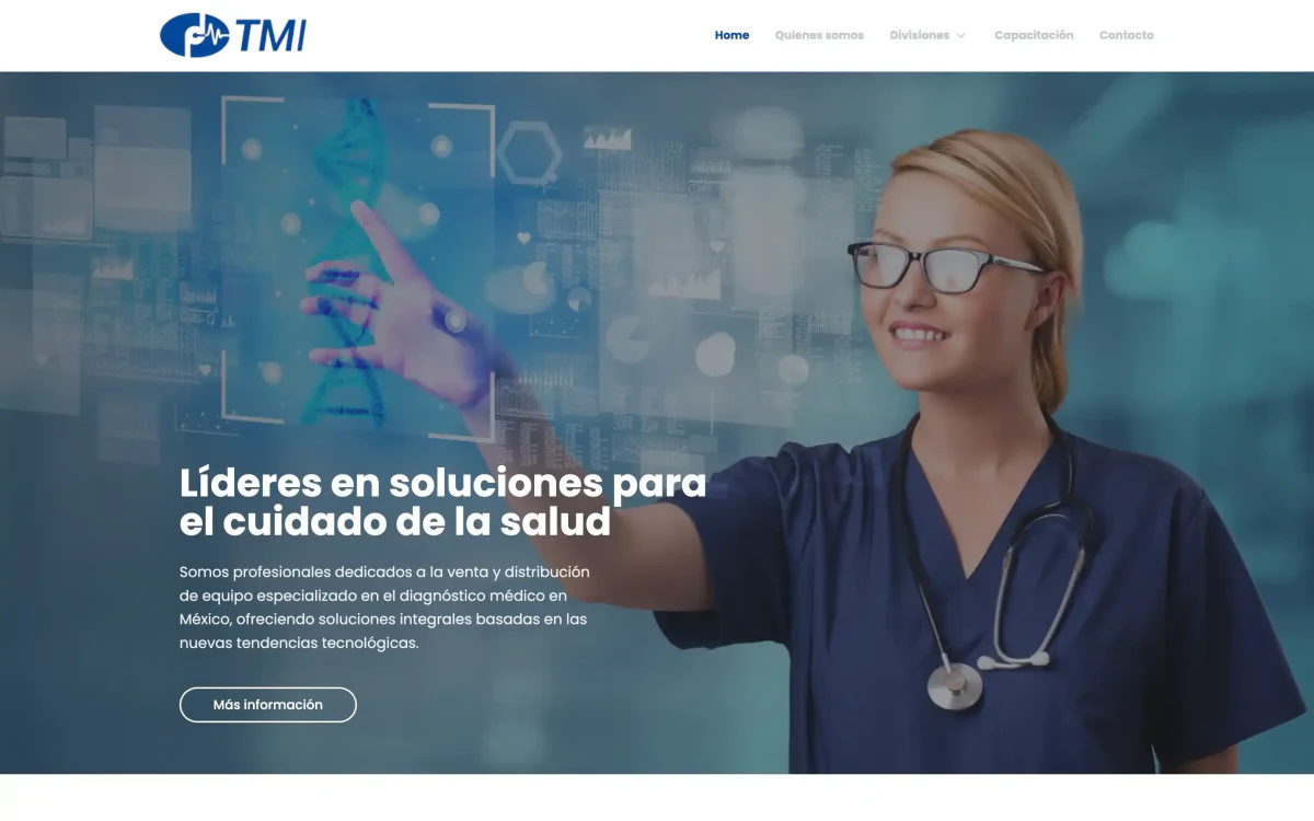 Website preview for Grupo Tecnomed