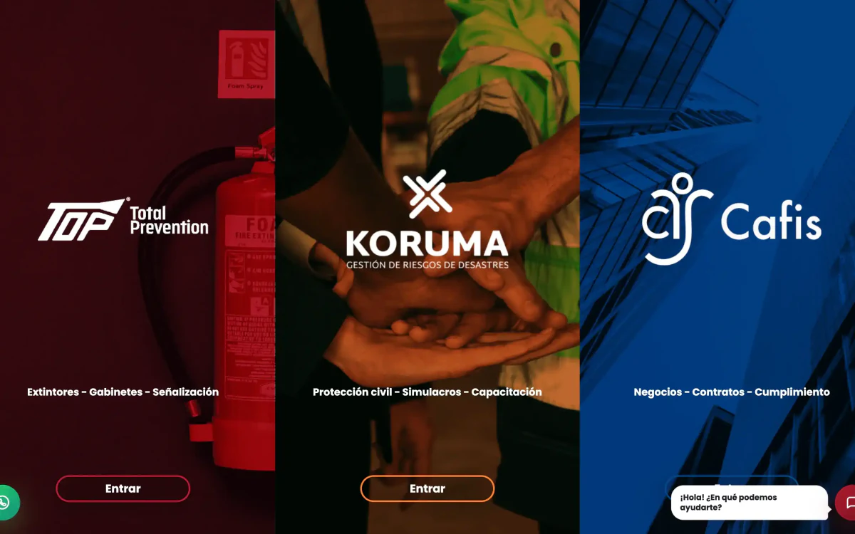 Website preview for Total Prevention